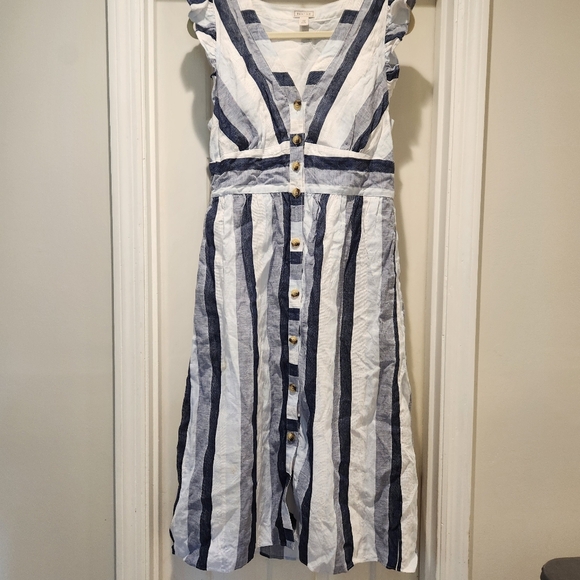 Striped Blue and White Dress - Picture 5 of 14